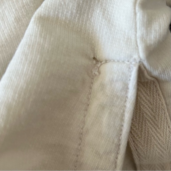 Aerie Women’s Sunwashed Desert Oversized Hoodie w/ Side Slits in Cream, X-Small - Picture 6 of 8